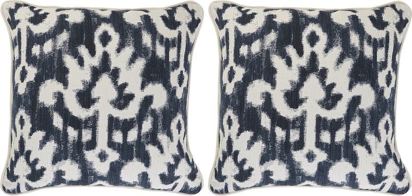 Patra Indigo Indoor/Outdoor Accent Pillows (Set of 2)