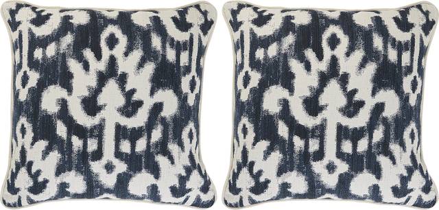 Patra Indigo Indoor/Outdoor Accent Pillows (Set of 2) - Thumbnail - Image 1