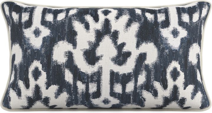 Patra Indigo Indoor/Outdoor Kidney Pillow