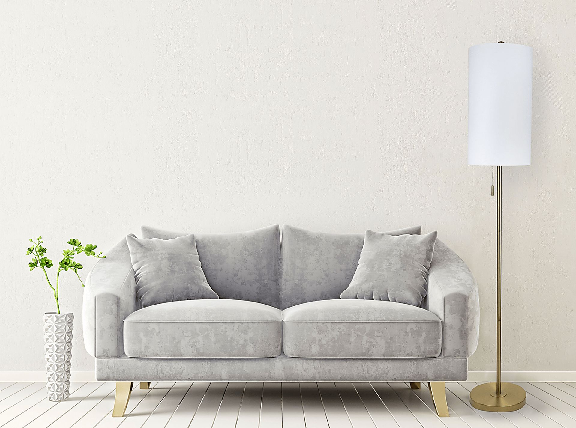 Patricia Boulevard Gold Floor Lamp - Image 5