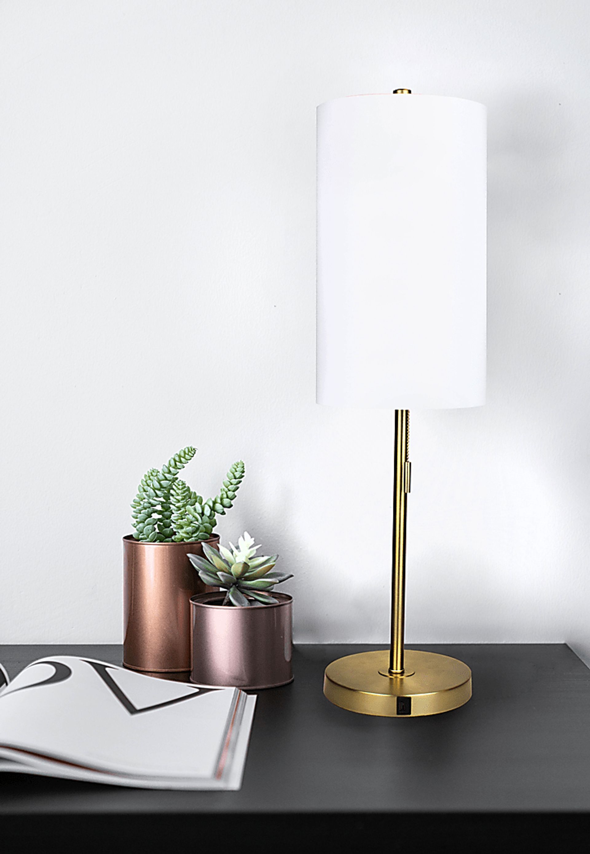 Patricia Boulevard Gold Lamp Set of 2 - Image 8