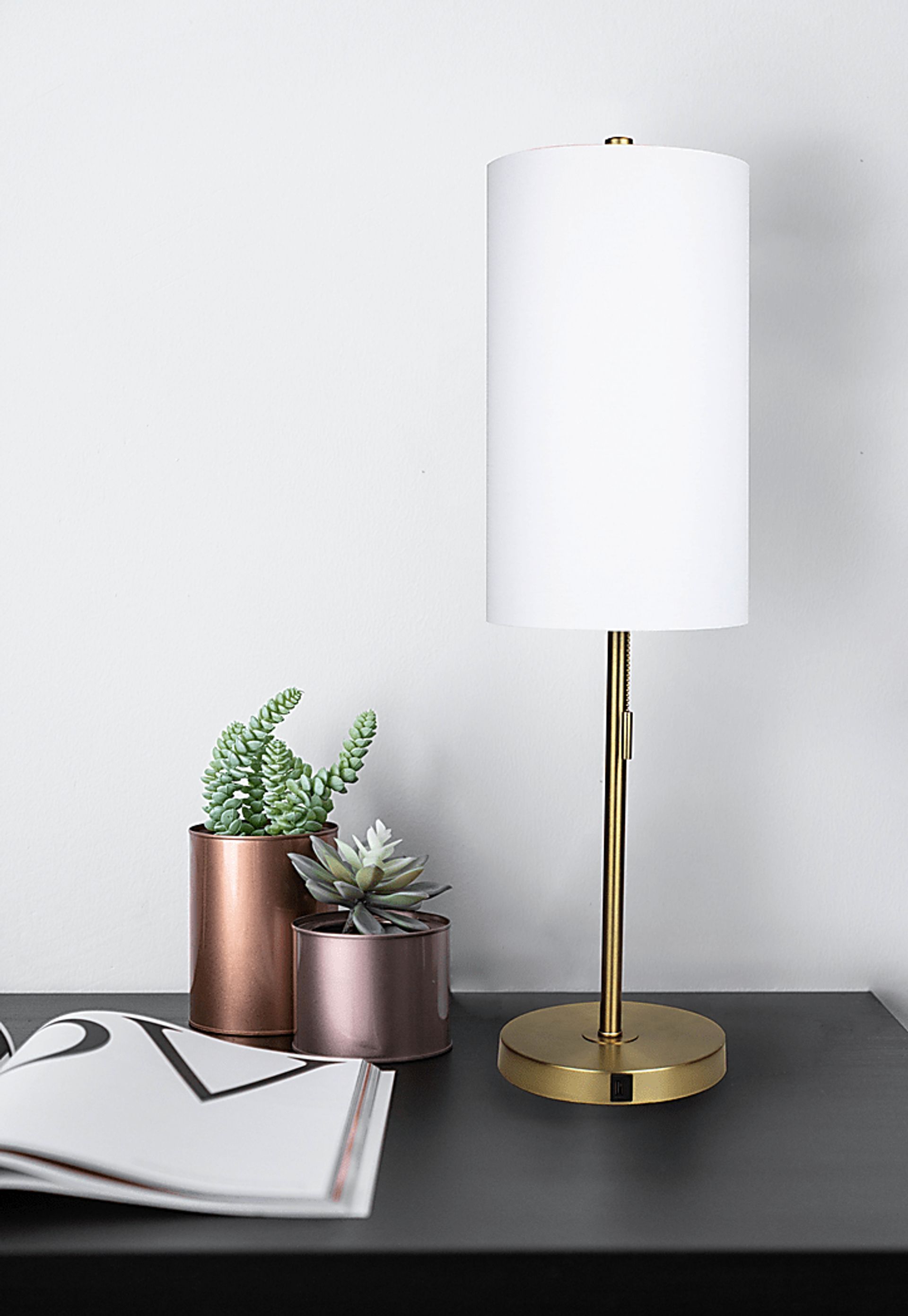 Patricia Boulevard Gold Lamp Set of 2 - Image 9