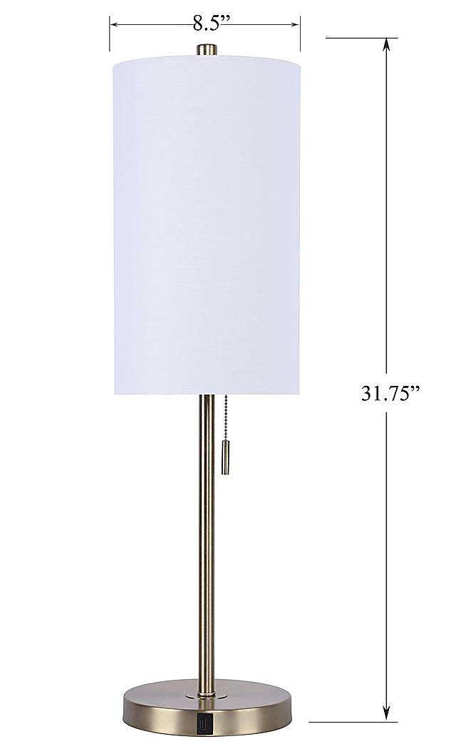 Patricia Boulevard Gold Lamp Set of 2 - Thumbnail - Image 10