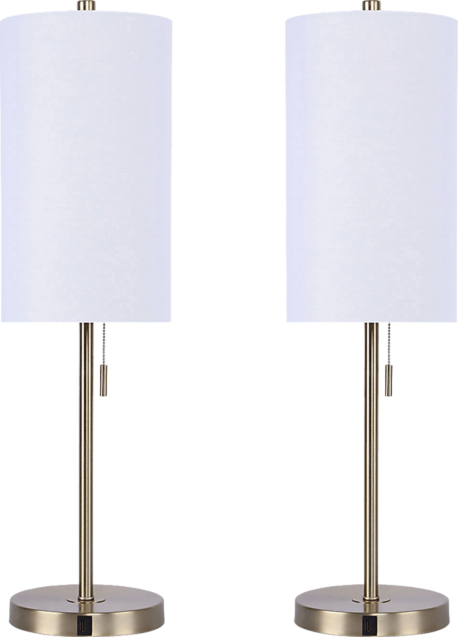 Patricia Boulevard Gold Lamp Set of 2 - Image 1