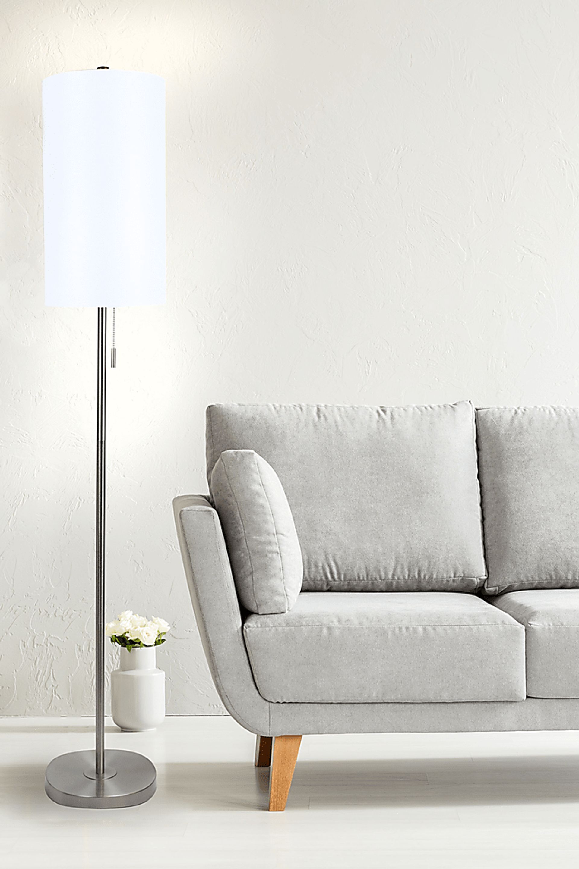 Patricia Boulevard Silver Floor Lamp - Image 4