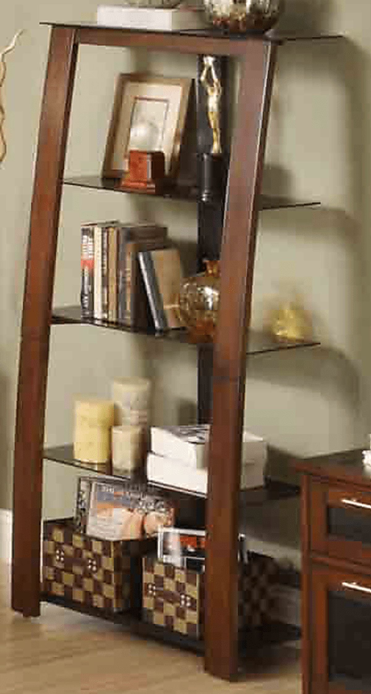 Patrick Cherry Dark Wood Bookcase Rooms to Go