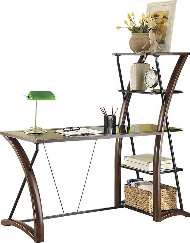 Patrick Cherry Bookcase Desk - Thumbnail - Image 1