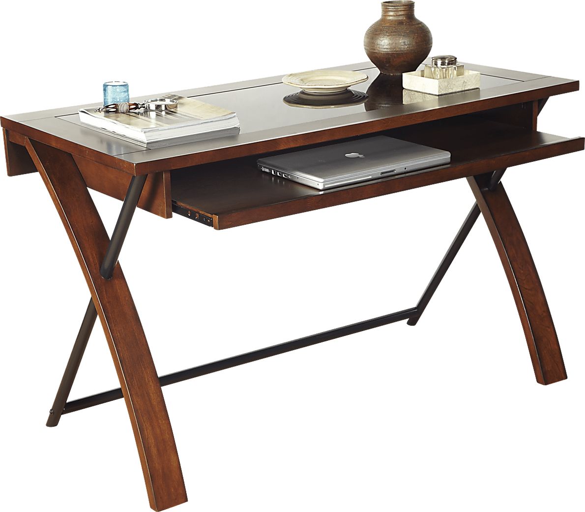 Patrick Dark Cherry Wood Desk