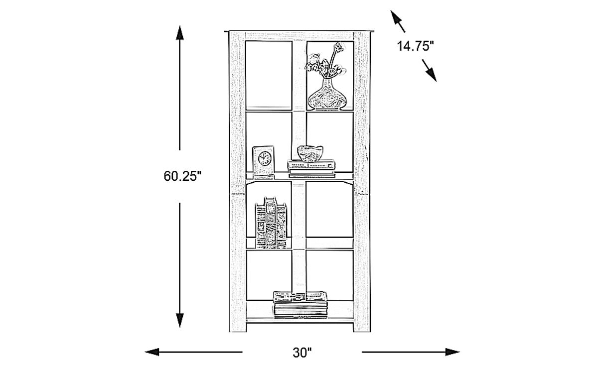 Patrick Gray Bookcase | Rooms to Go