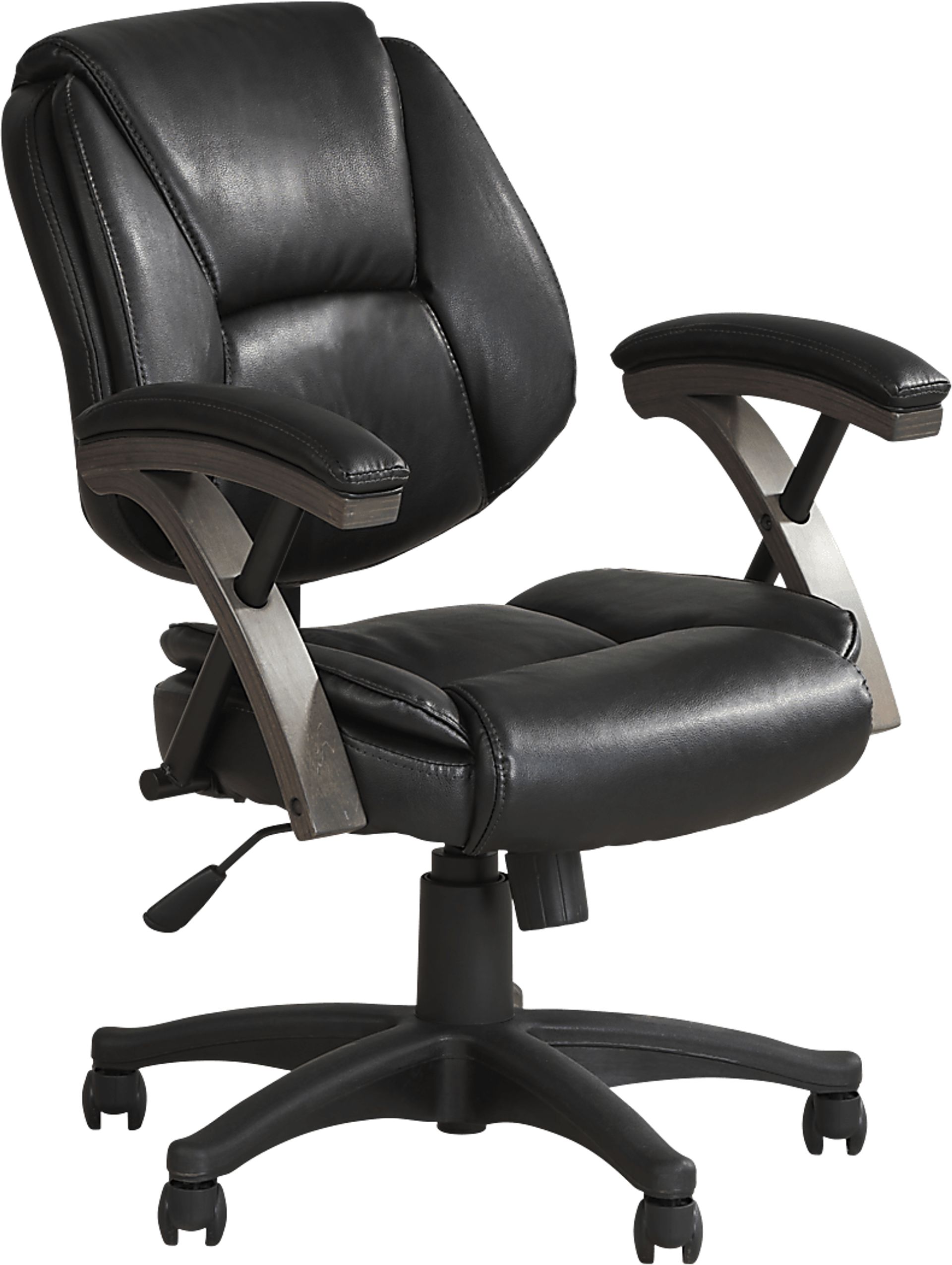 Patrick II Black Desk Chair - Image 1