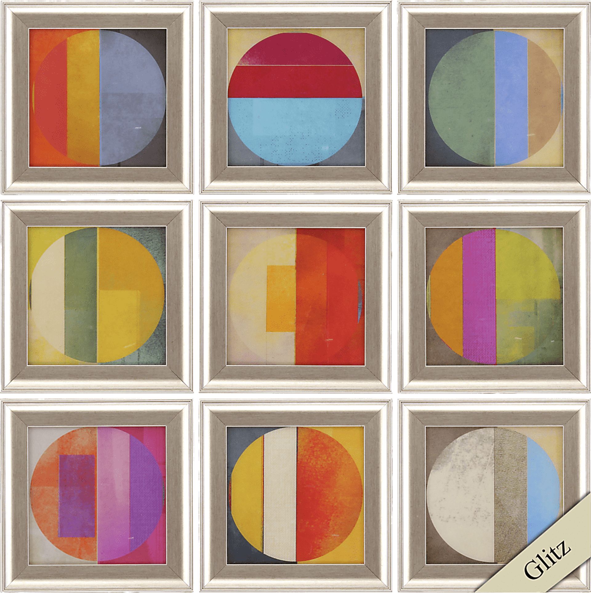 Pattern Tiles Set of 9 Artwork - Image 1