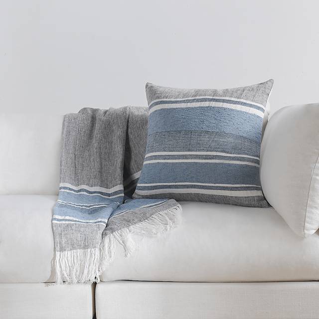 Pattison Blue Accent Pillow - Thumbnail - Image 2
