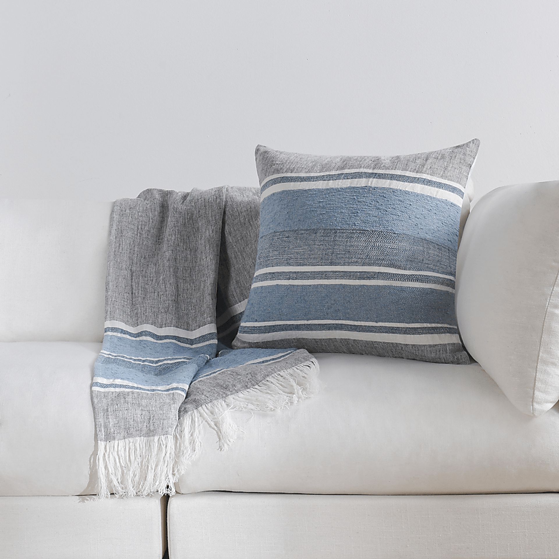 Pattison Blue Accent Pillow - Image 2