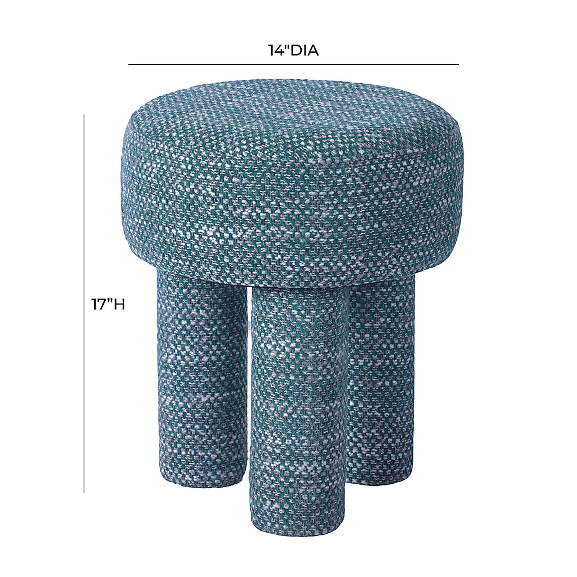 Pattyton Teal Accent Stool - Image 7