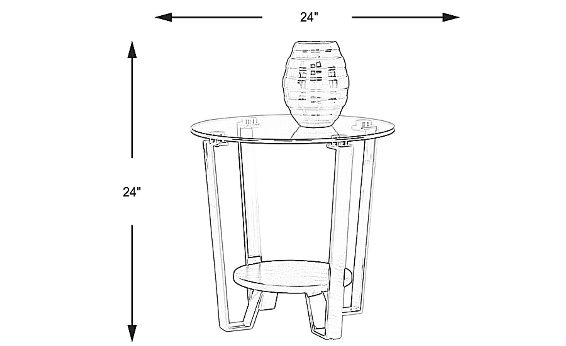 Dimension Image. Please refer to the Dimension Tab on this page for dimension details.