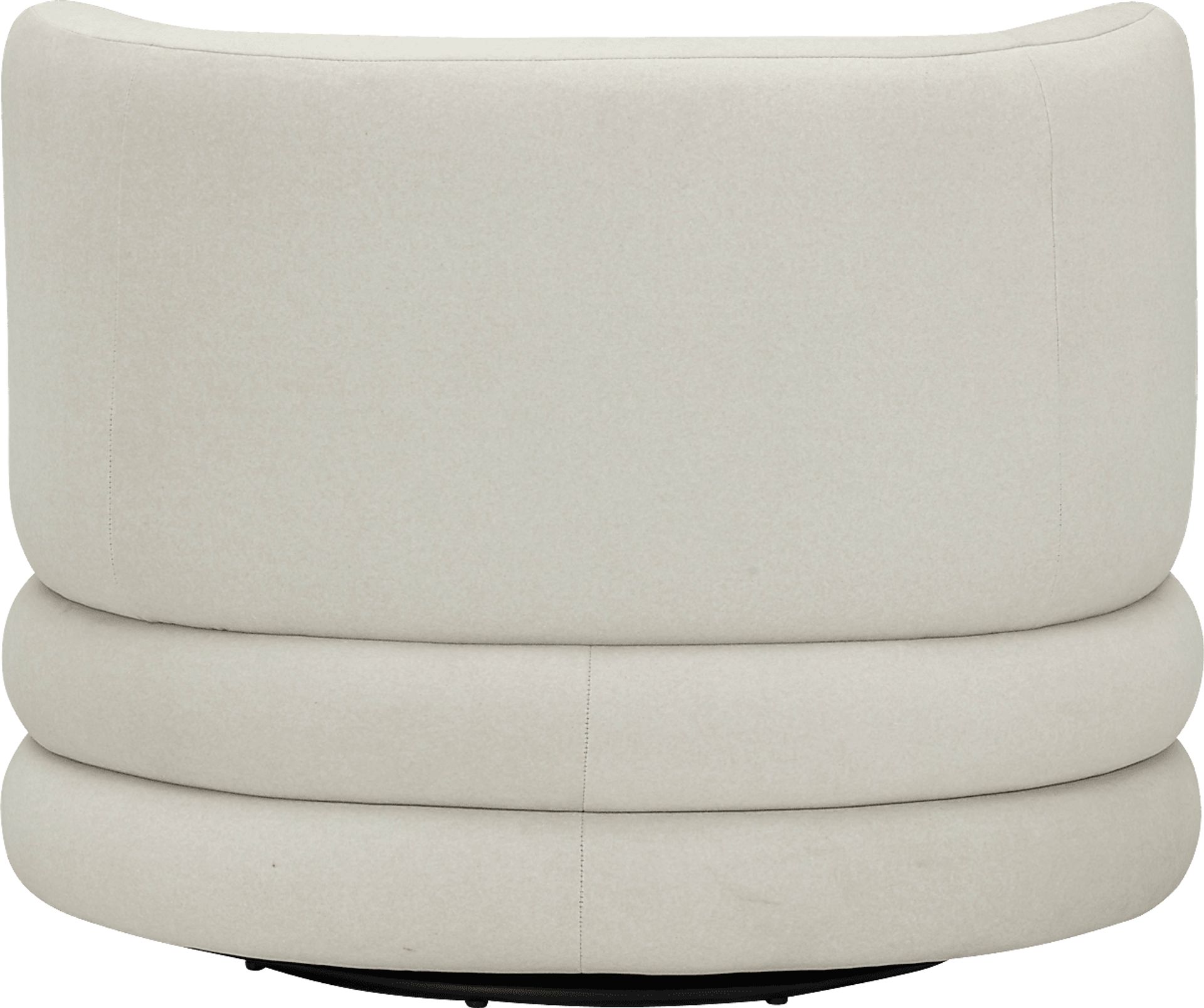 Paulo Beige Swivel Accent Chair - Image 5