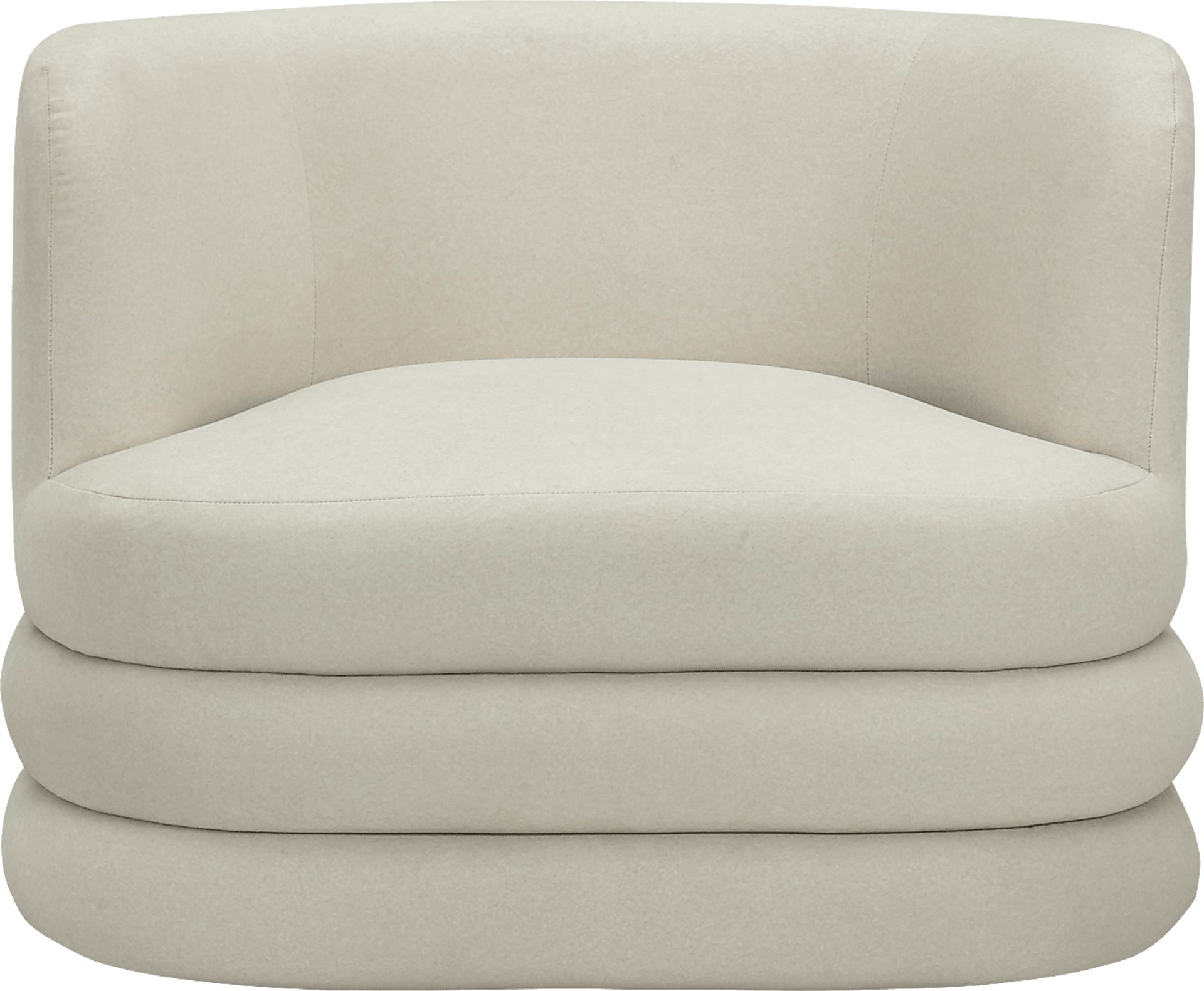 Paulo Beige Swivel Accent Chair - Image 8