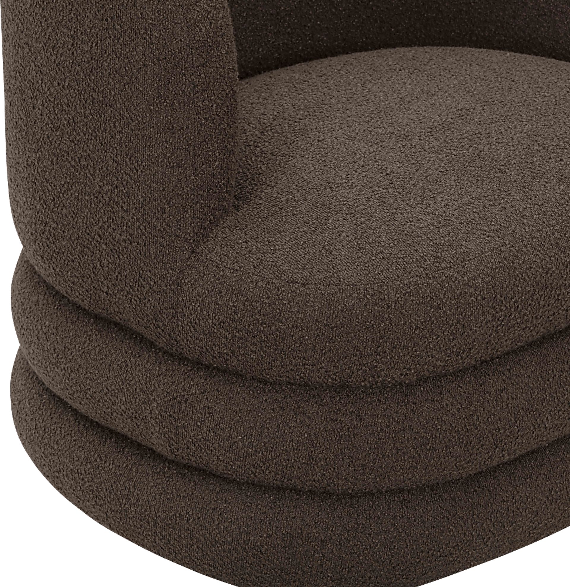 Paulo Brown Swivel Accent Chair - Image 6