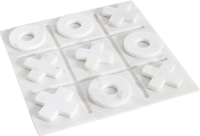 Paulwood White Tic Tac Toe Set - Thumbnail - Image 1