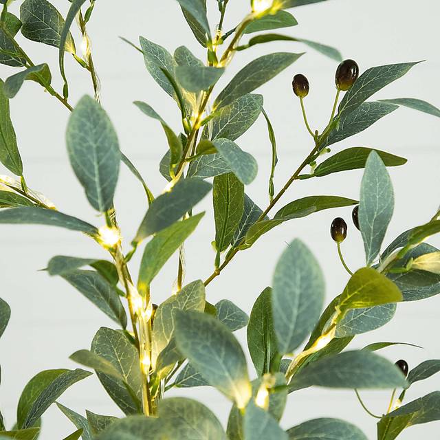 Pavlick III Green Silk Tree with Lights - Thumbnail - Image 4