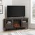 Pavona Gray 54 in. Console, With Electric Fireplace