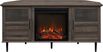 Pavona Gray 54 in. Console, With Electric Fireplace