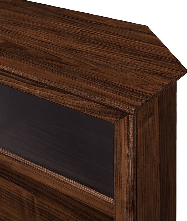 Pavona Walnut 54 in. Console, With Electric Fireplace - Thumbnail - Image 5