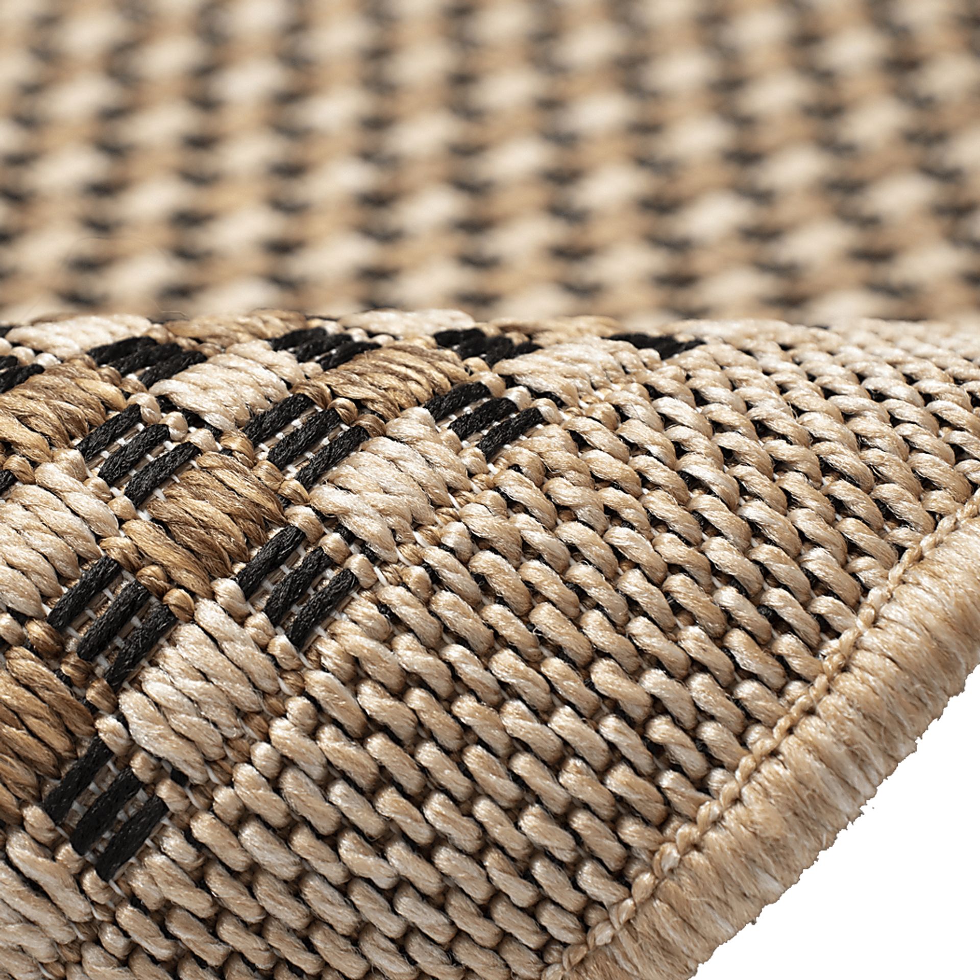 Pawley Black 6'6 x 9'4 Indoor/Outdoor Rug - Image 5