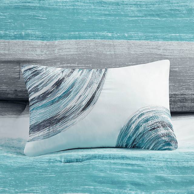 Paysee Blue 9 Pc California King Comforter Set - Thumbnail - Image 8