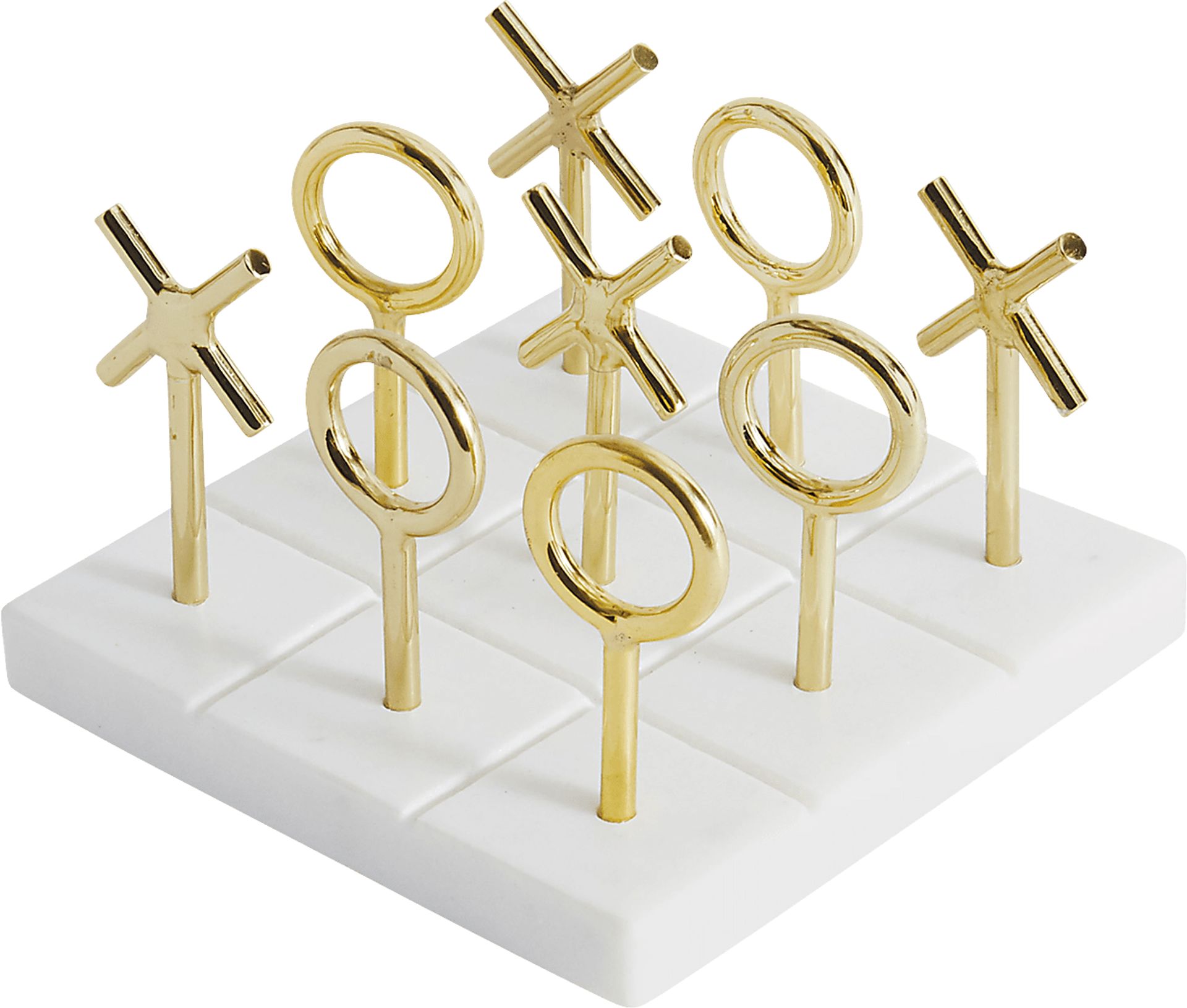 Peacedale White Tic Tac Toe Set - Image 1