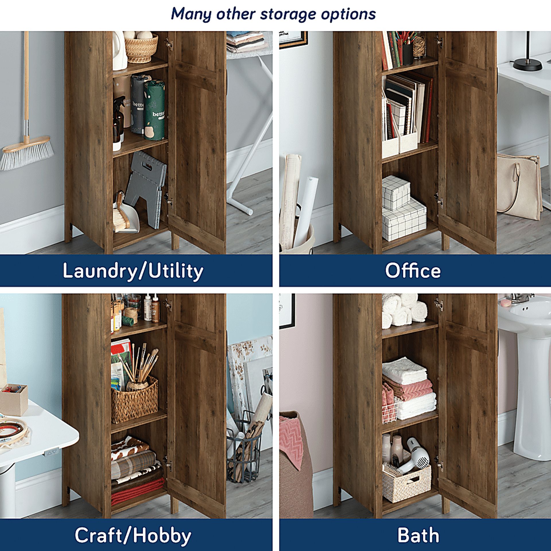 Peachshack Brown Storage Cabinet - Image 3