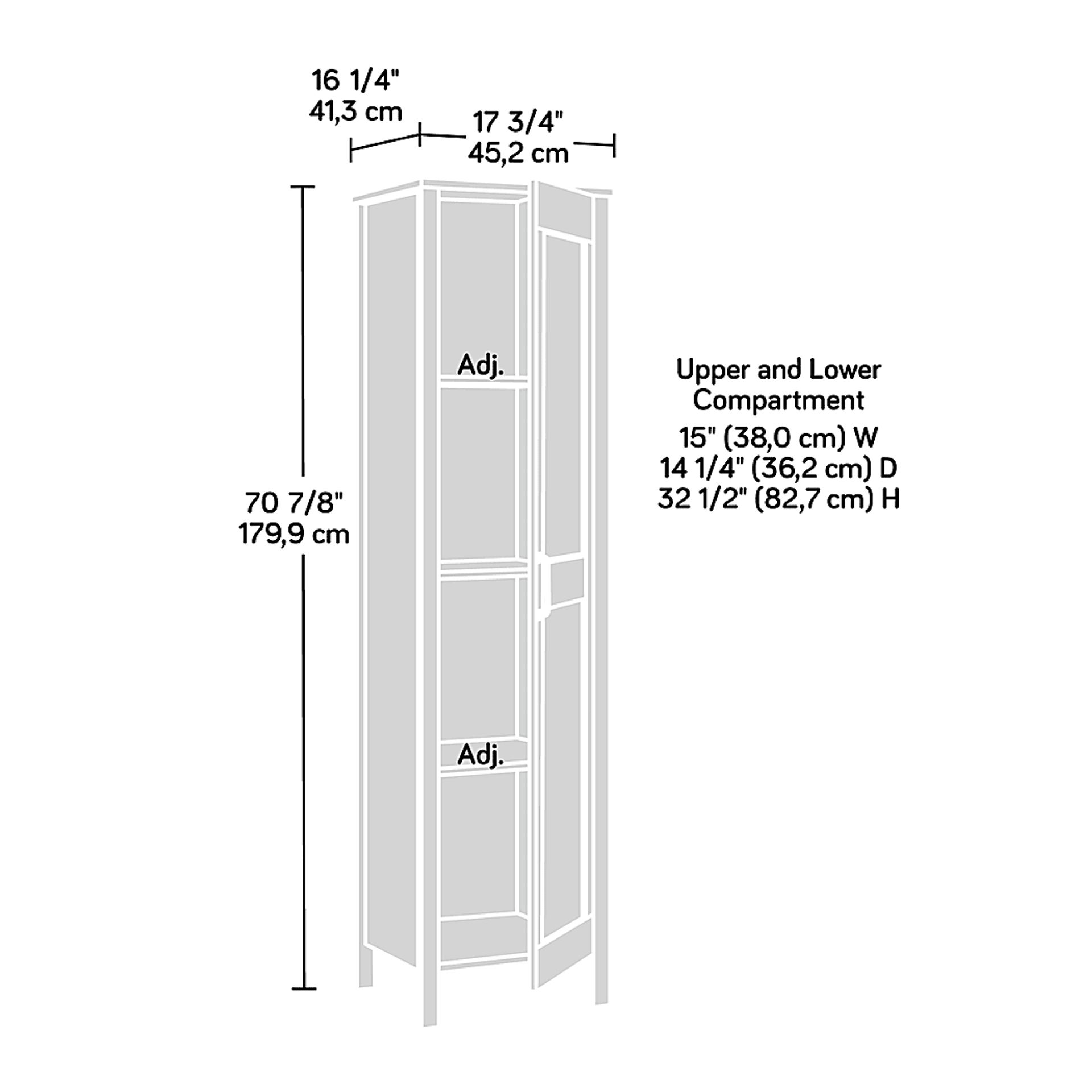 Peachshack Gray Storage Cabinet - Image 5
