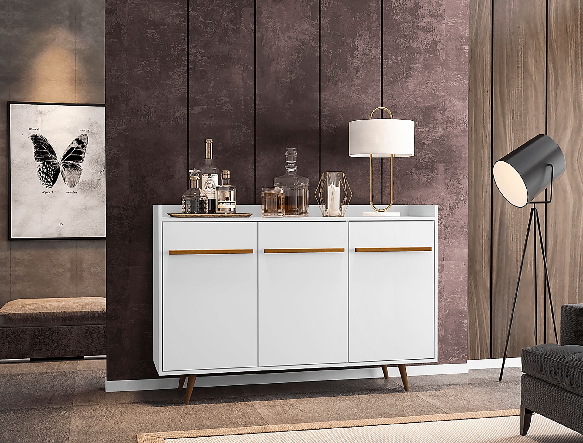 Peachtube White Sideboard - Image 3