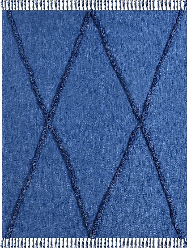 Peachwell Blue Throw Blanket