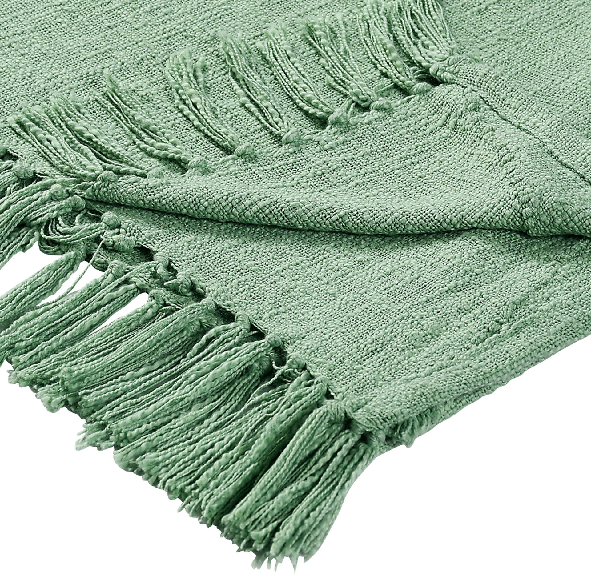 Peachwell Green Throw Blanket - Image 4