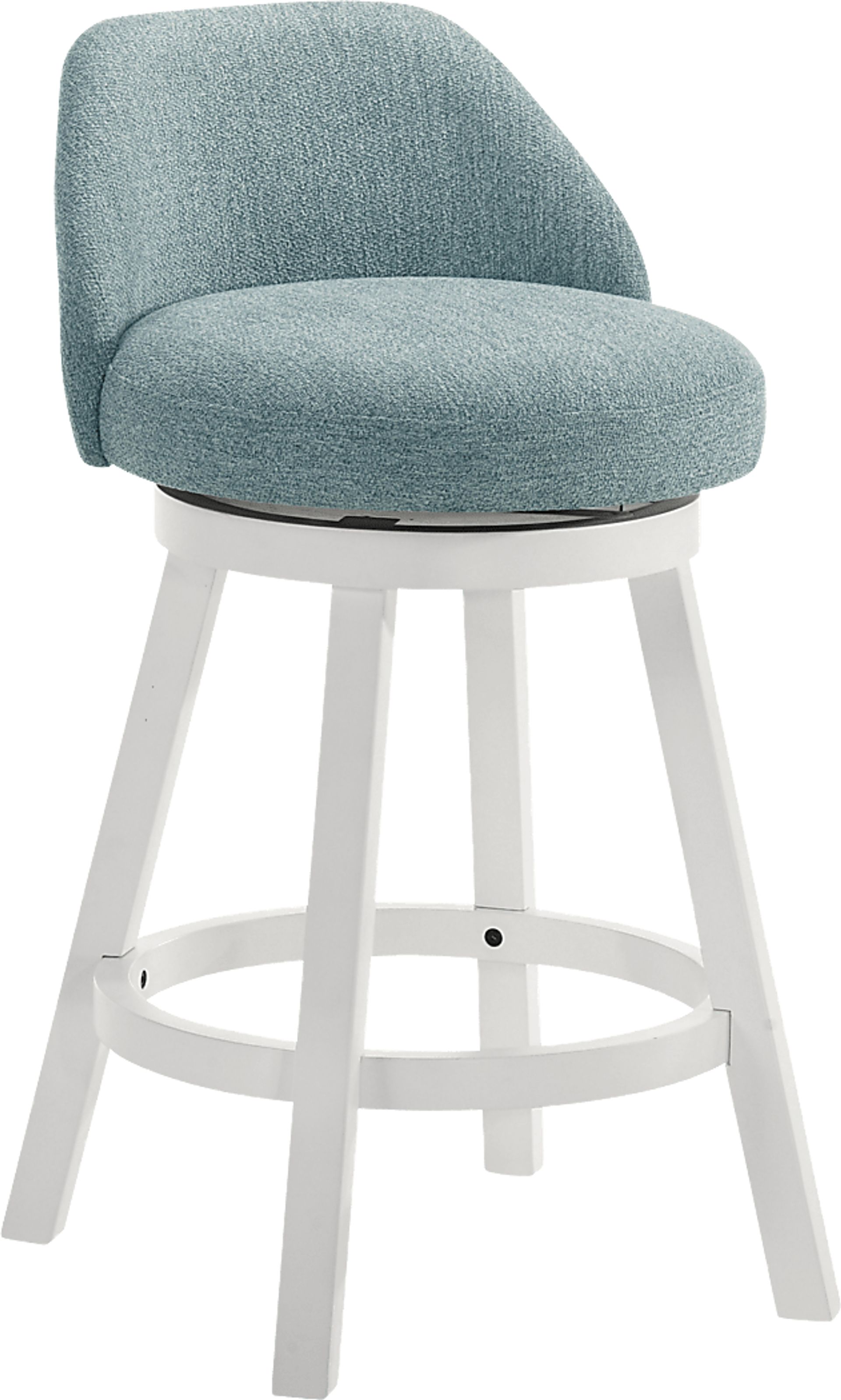 Peachworld Blue Swivel Counter Height Stool - Image 1