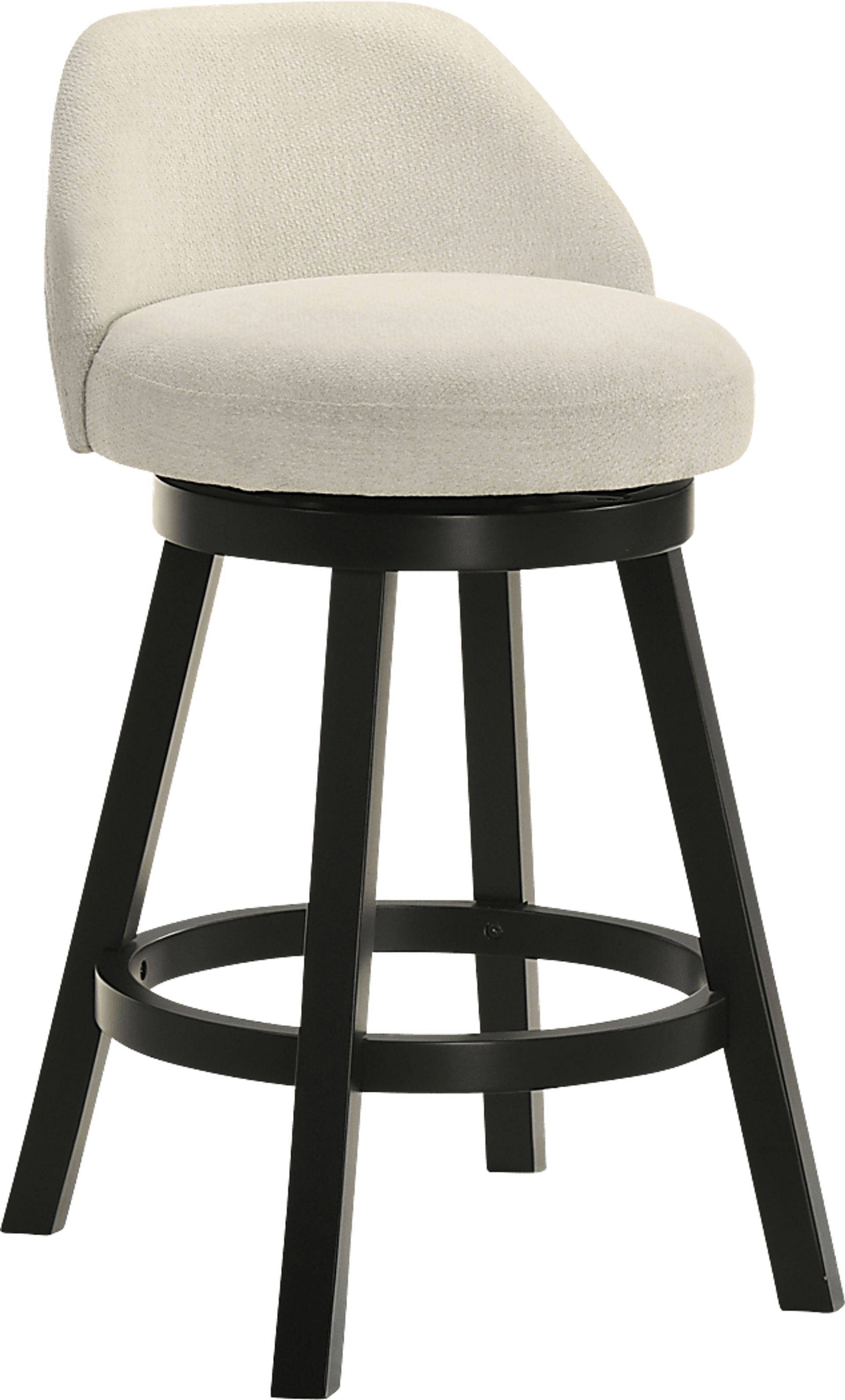 Peachworld White Swivel Counter Height Stool - Image 1