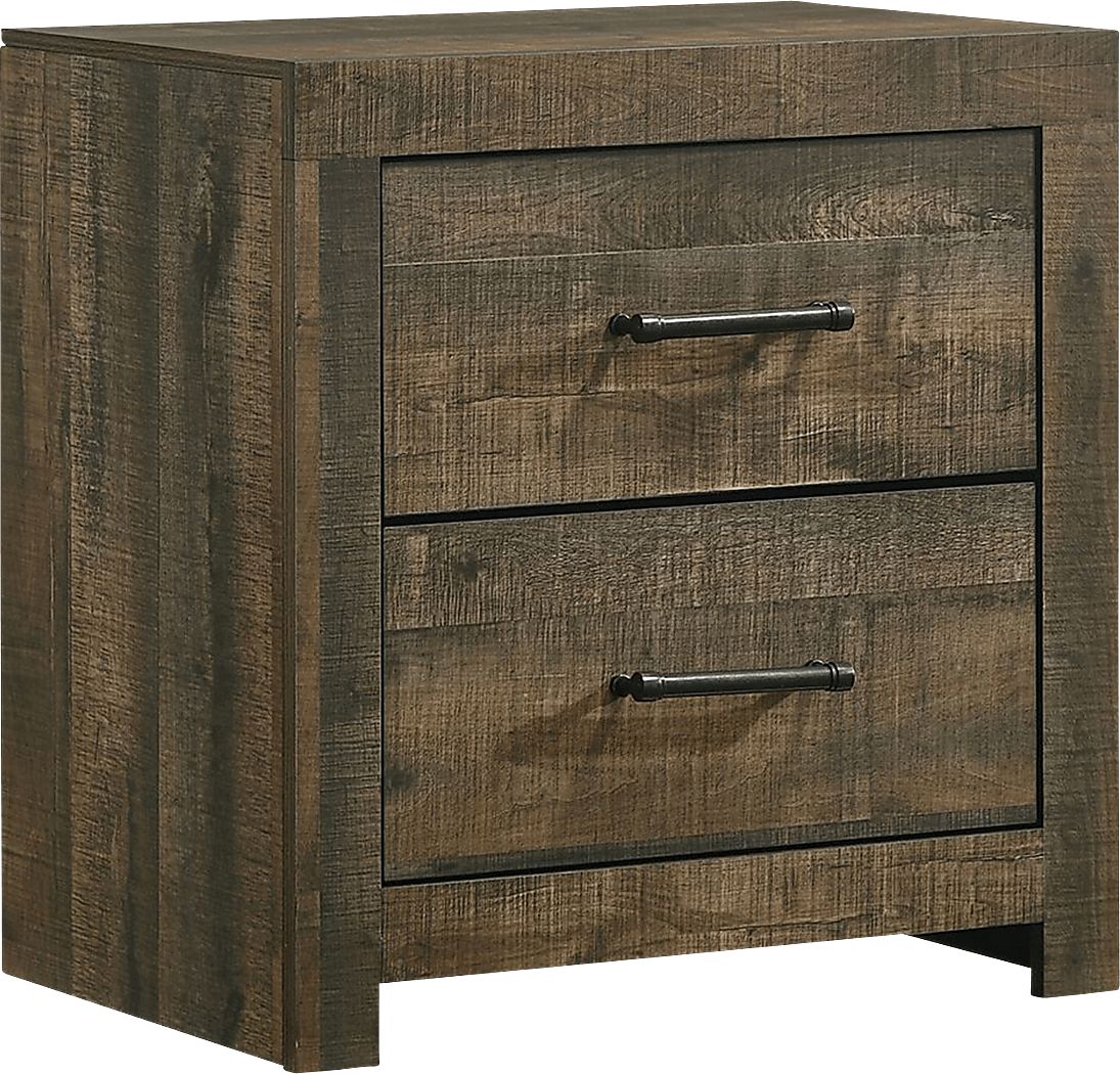 Peachyco Walnut Nightstand