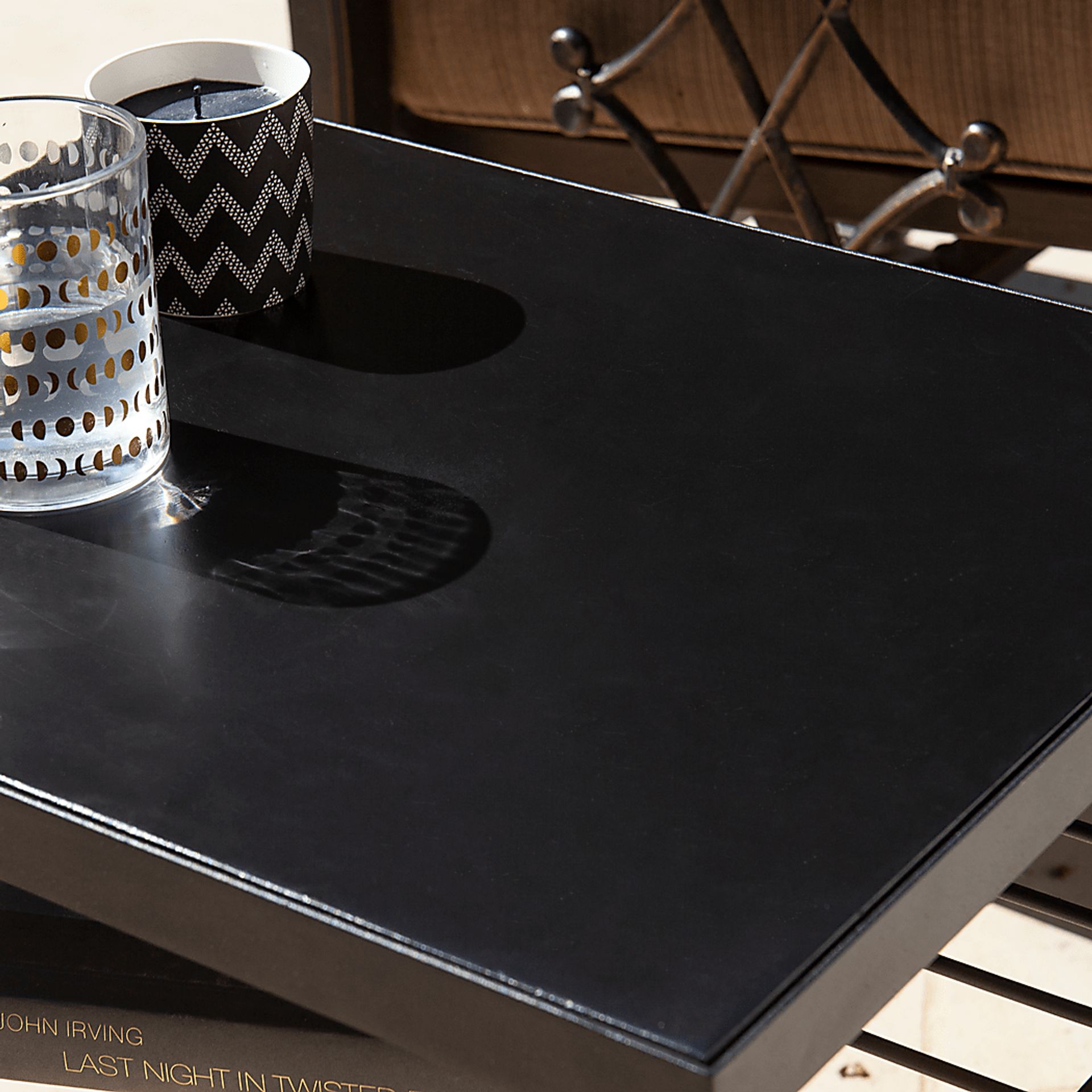 Peapatch Black Outdoor End Table - Image 3