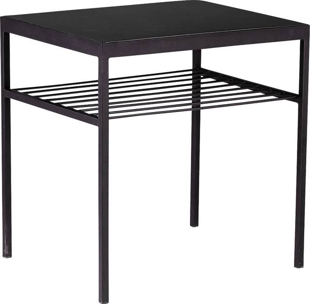 Peapatch Black Outdoor End Table - Thumbnail - Image 1