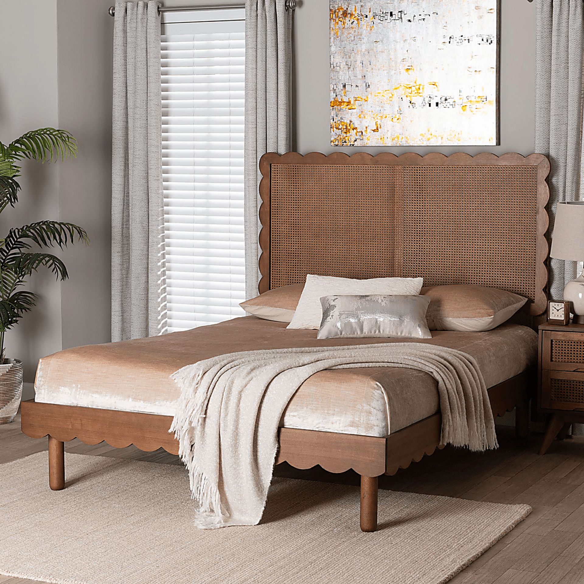 Pearlbar Brown Queen Bed - Image 2