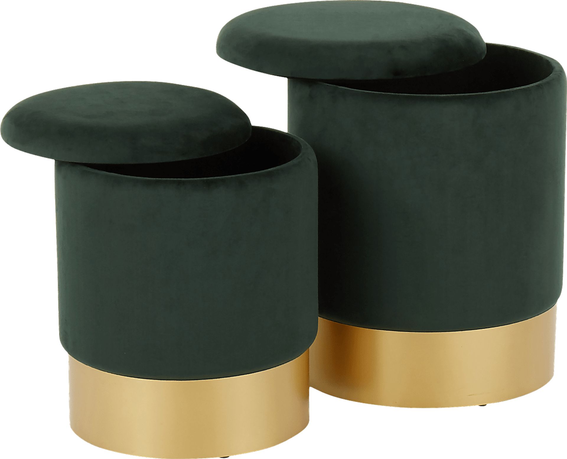 Pearlie Green Ottoman, Set of 2 - Image 4
