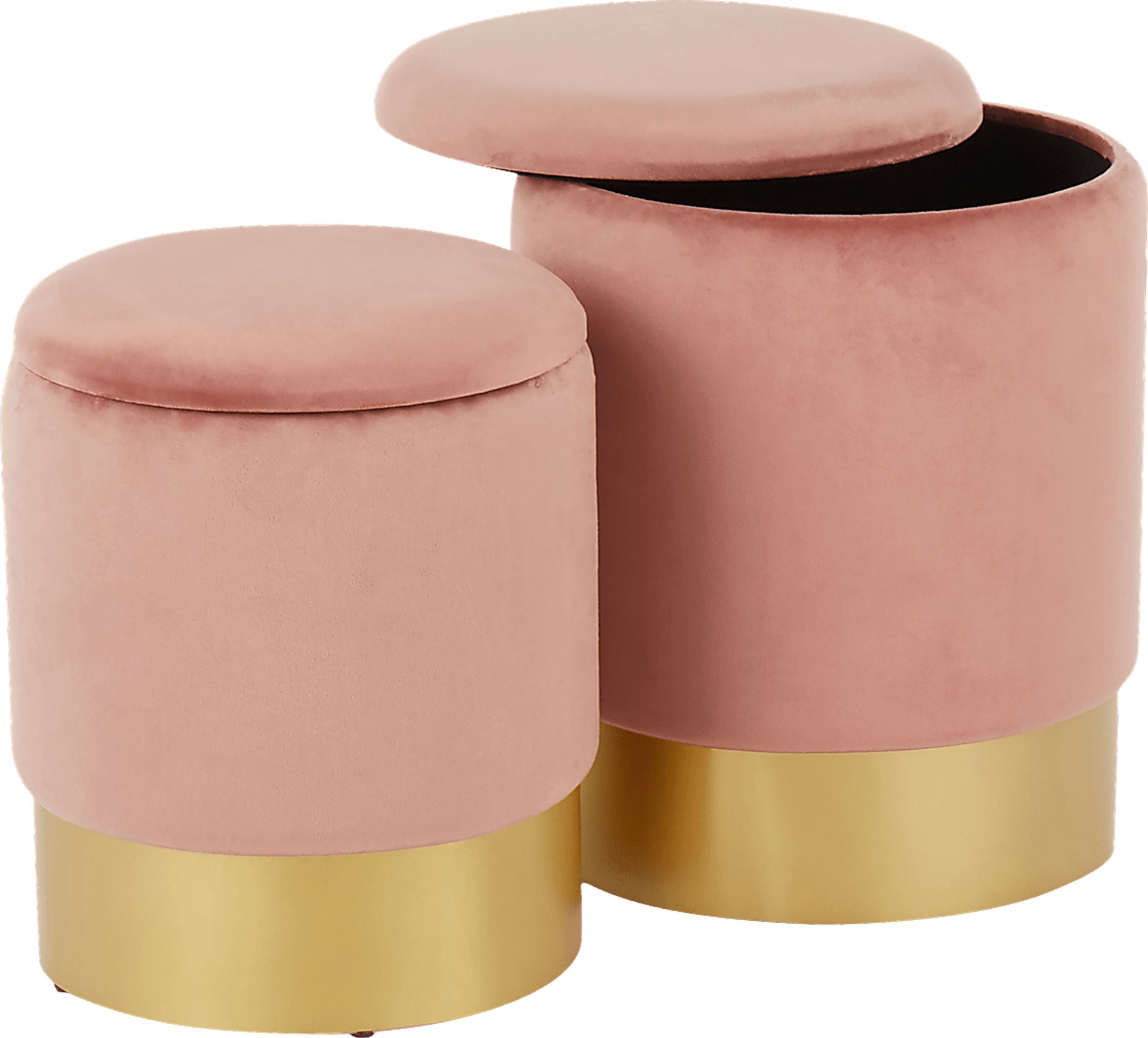 Pearlie Pink Ottoman, Set of 2 - Image 3