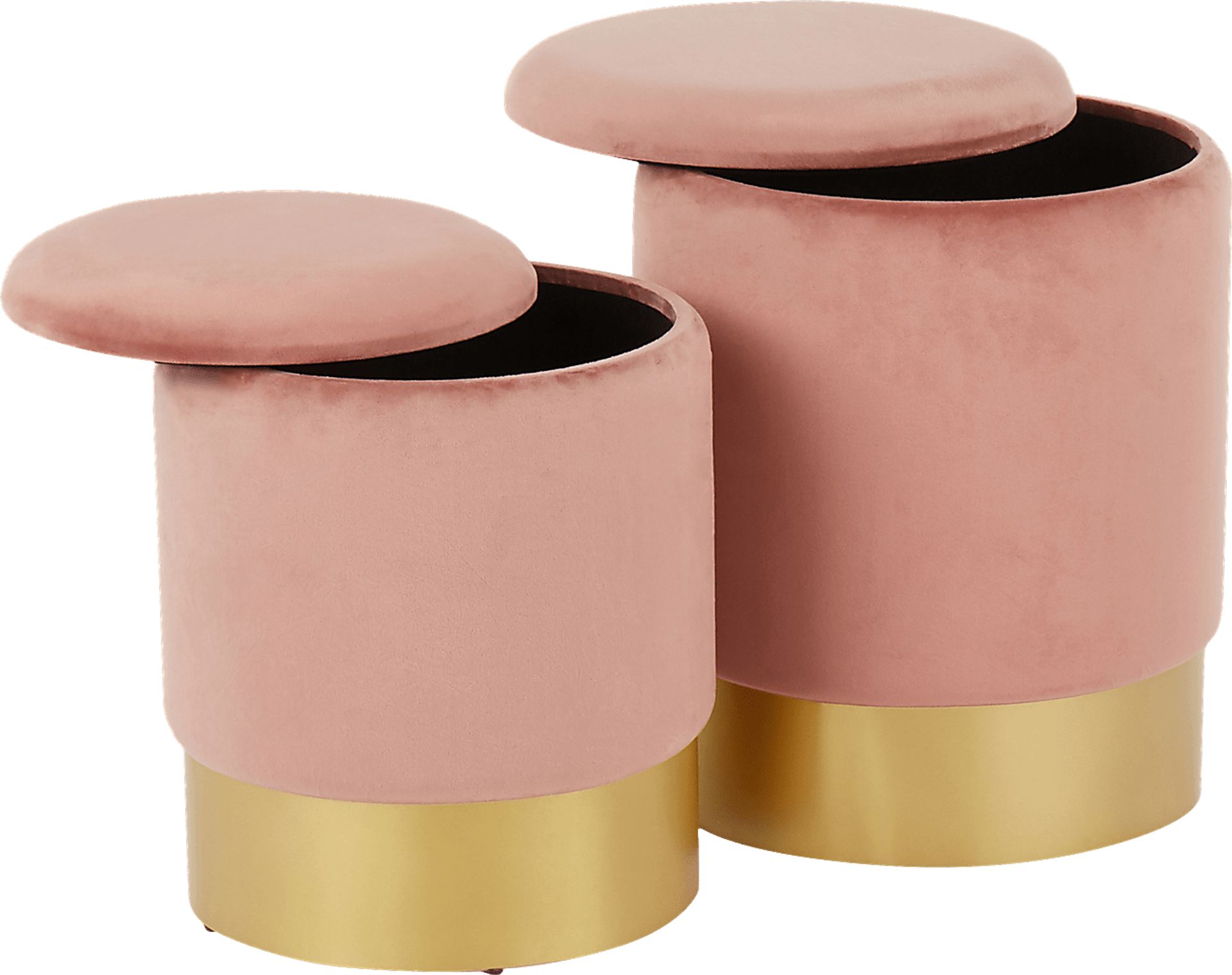 Pearlie Pink Ottoman, Set of 2 - Image 4
