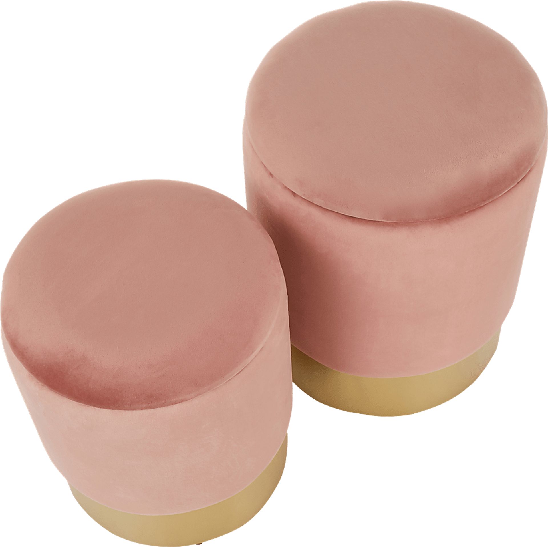 Pearlie Pink Ottoman, Set of 2 - Image 5