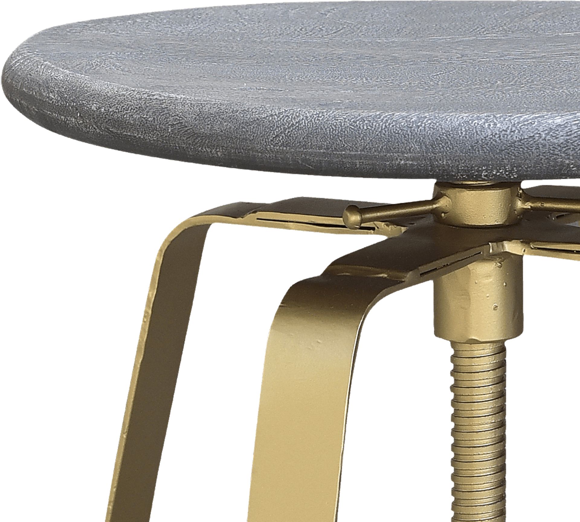 Pearman Gold Adjustable Swivel Barstool - Image 5