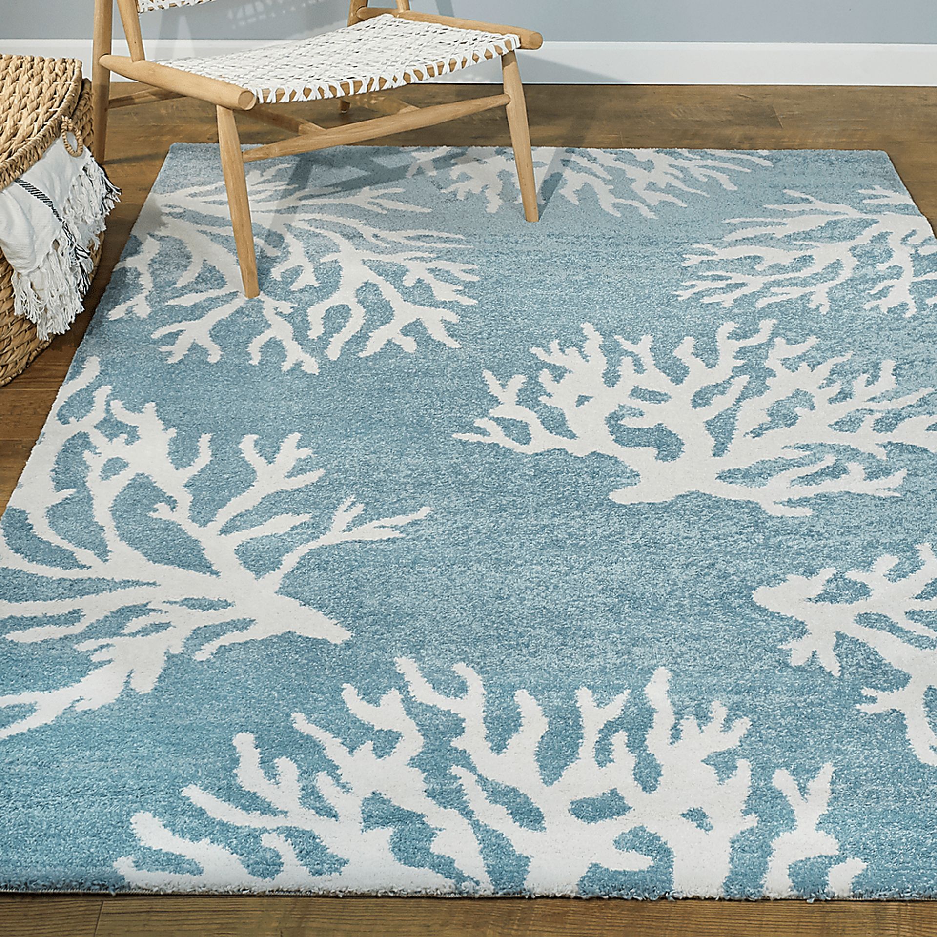 Peavine Teal 5'3 x 7' Rug - Image 2