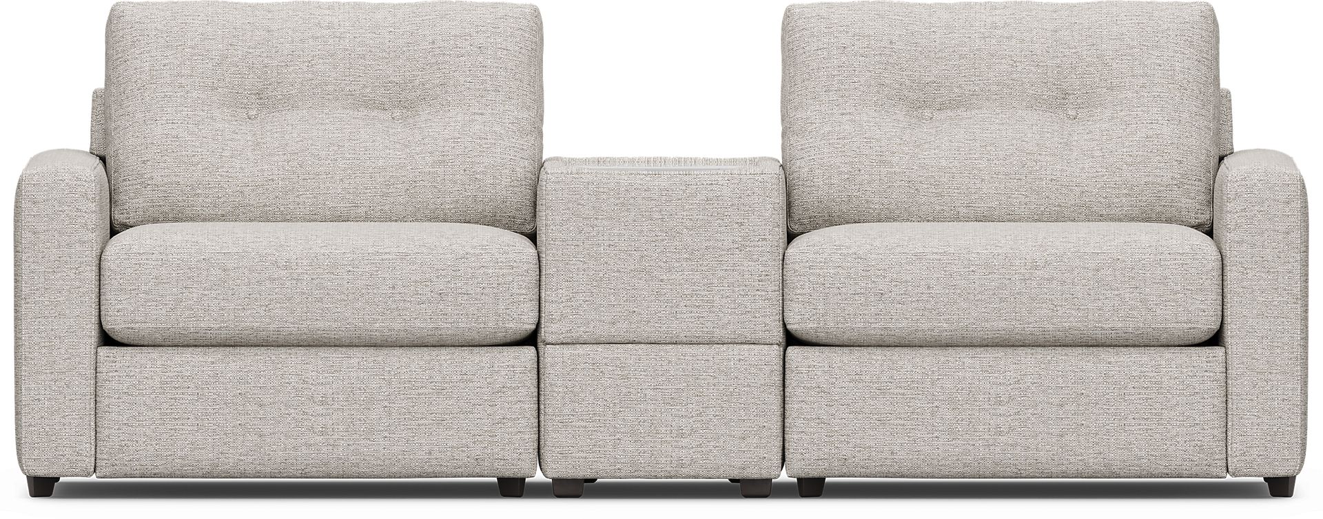 Pebble 3 Pc Power Reclining ModularOne with Media Console - Image 3
