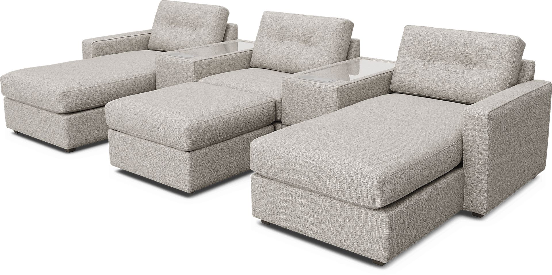 Pebble 6 Pc ModularOne with Media Consoles - Image 1
