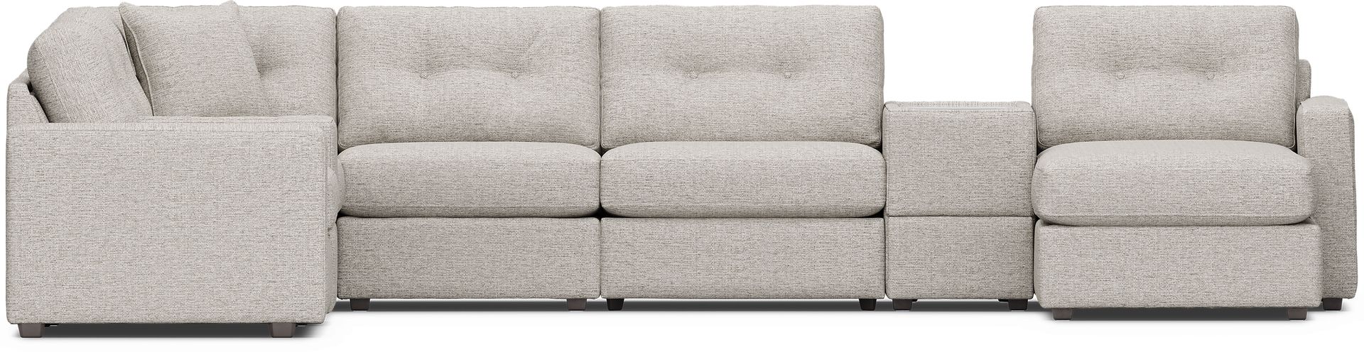 Pebble 8 Pc Power Reclining ModularOne with Media Consoles - Image 3